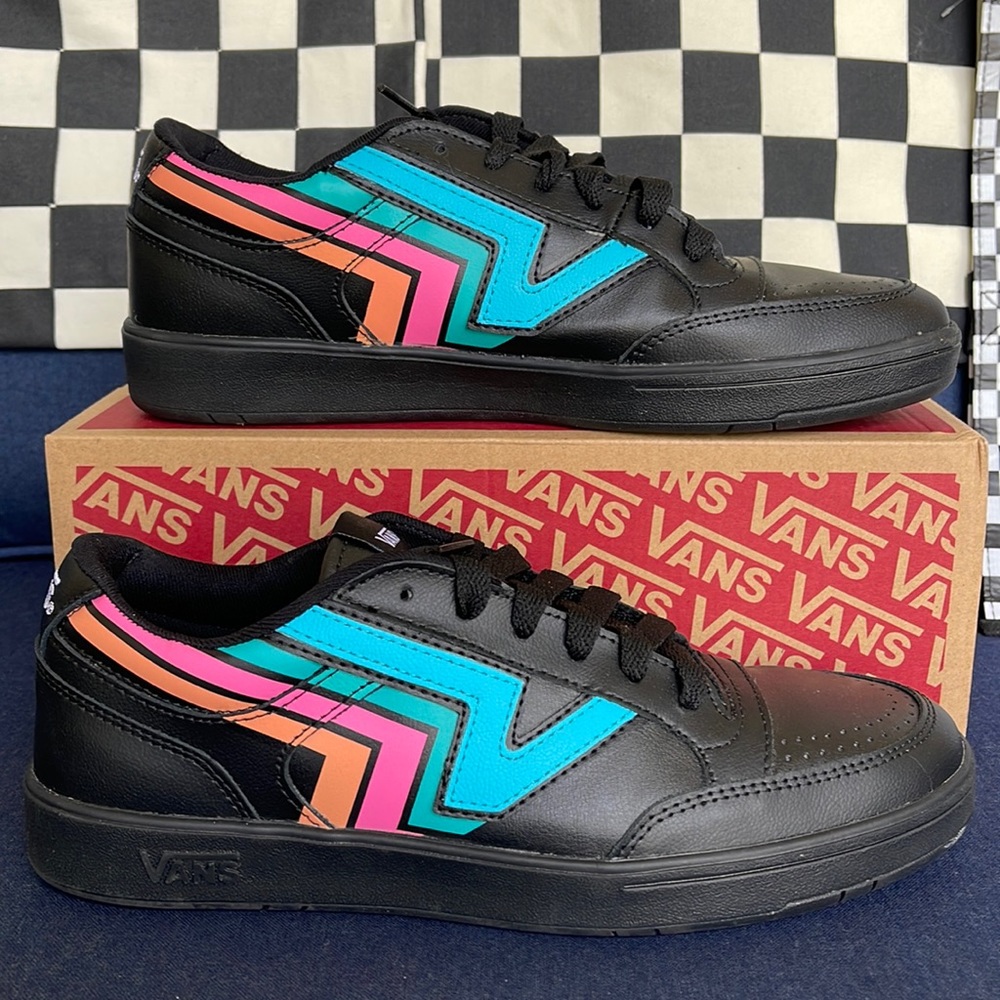 Vans Men’s Lowland CC Fader Black/Multi Sneakers - Picture 2 of 16